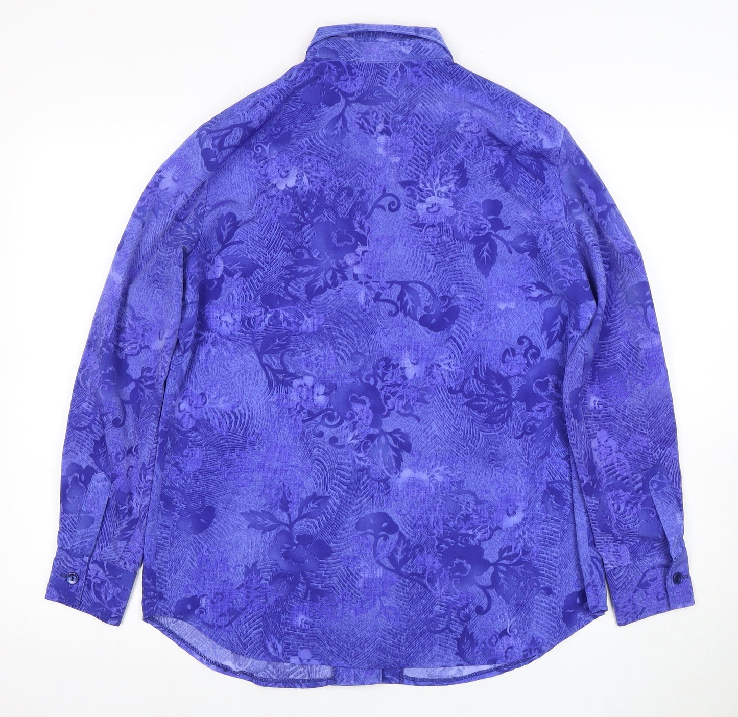 Womens UK Size 12 Nightingales Purple  Button-Up