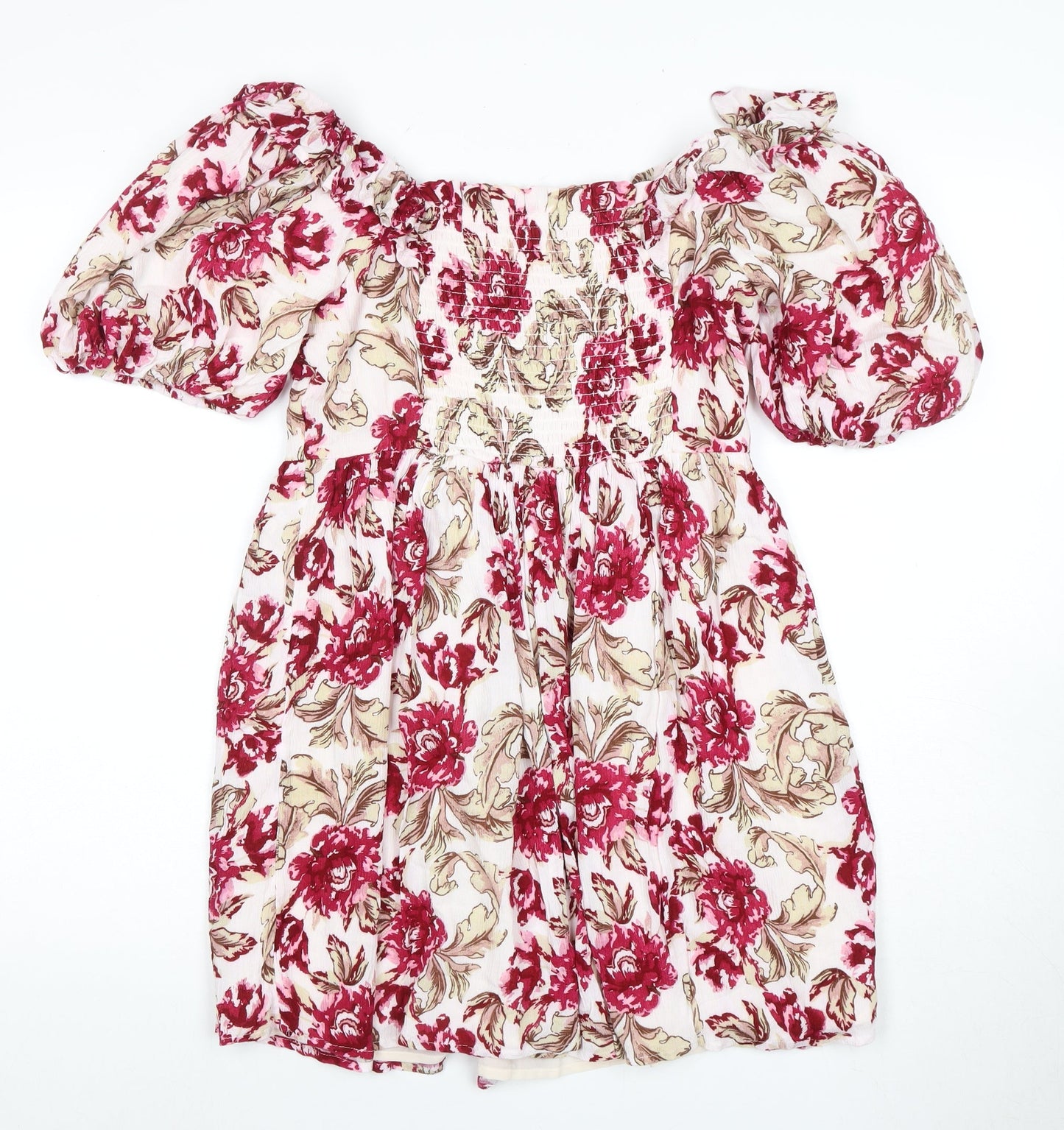 River Island Women's Floral Puff Sleeve Dress