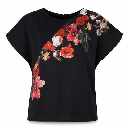 Womens UK Size 12 Marks and Spencer Black  T-Shirt