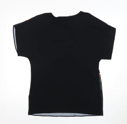 Womens UK Size 12 Marks and Spencer Black  T-Shirt