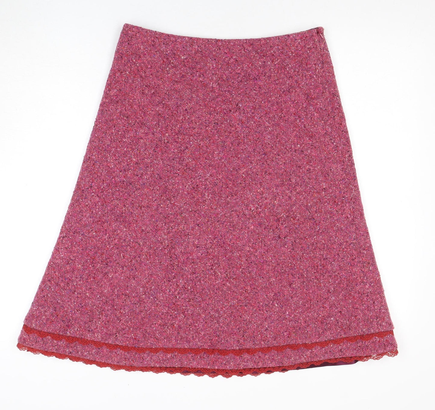 Boden Women’s Pink A-Line Wool Skirt Size 10