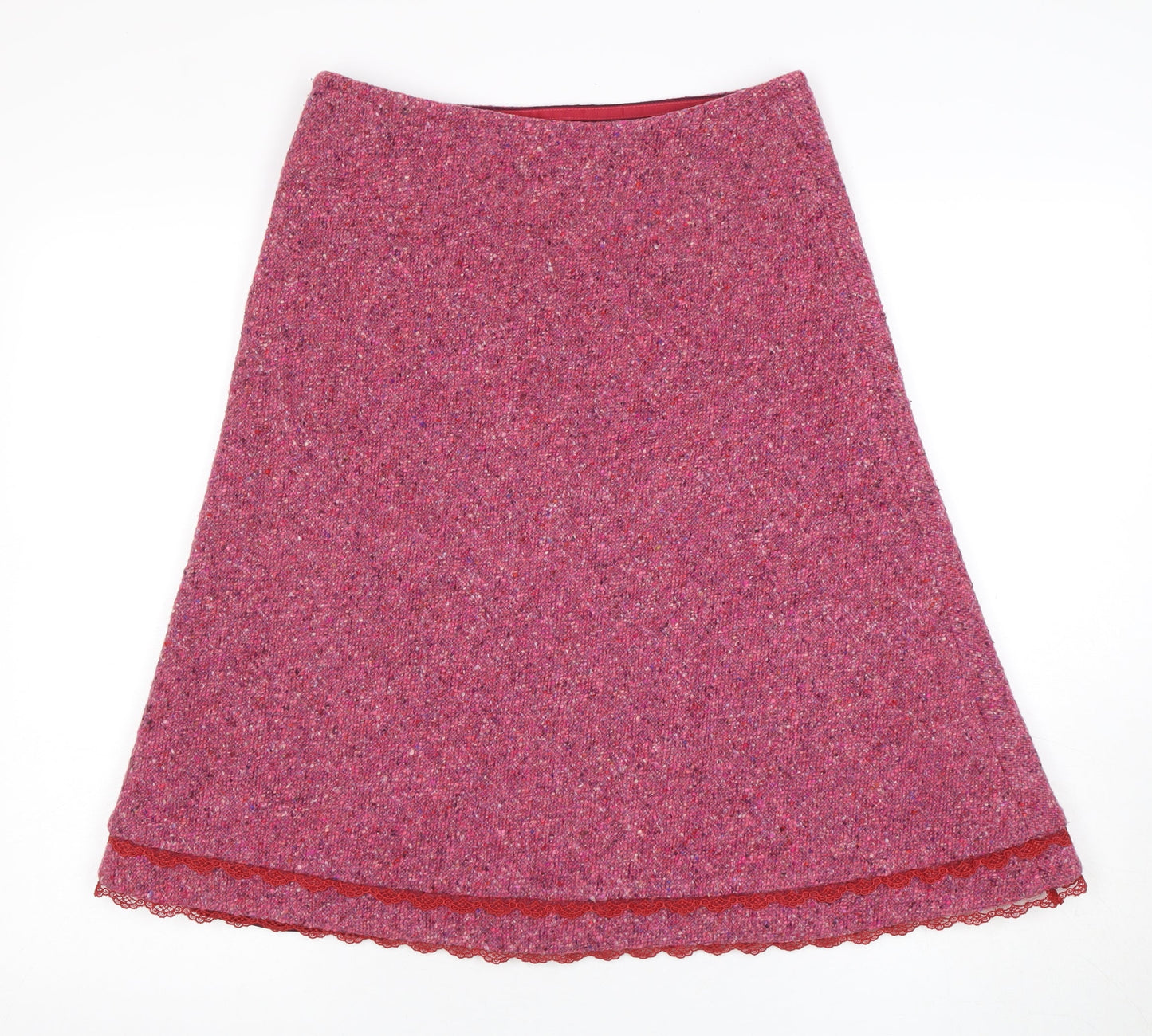 Boden Women’s Pink A-Line Wool Skirt Size 10