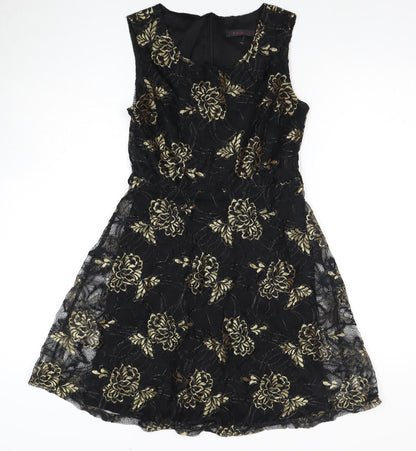 Fenn Wright Manson Women's Fit & Flare Dress, Black, Size 8