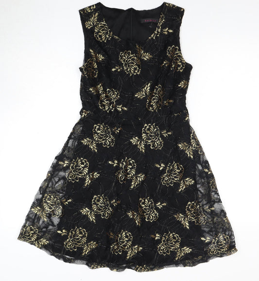 Fenn Wright Manson Women's Fit & Flare Dress, Black, Size 8