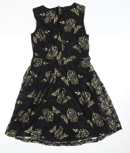 Fenn Wright Manson Women's Fit & Flare Dress, Black, Size 8