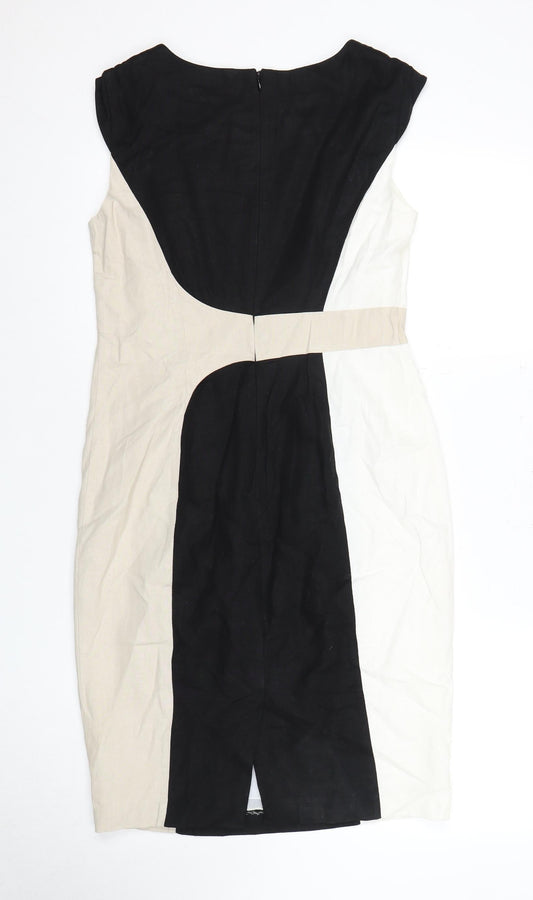 Marks and Spencer Women's Colourblock Dress, Size 10