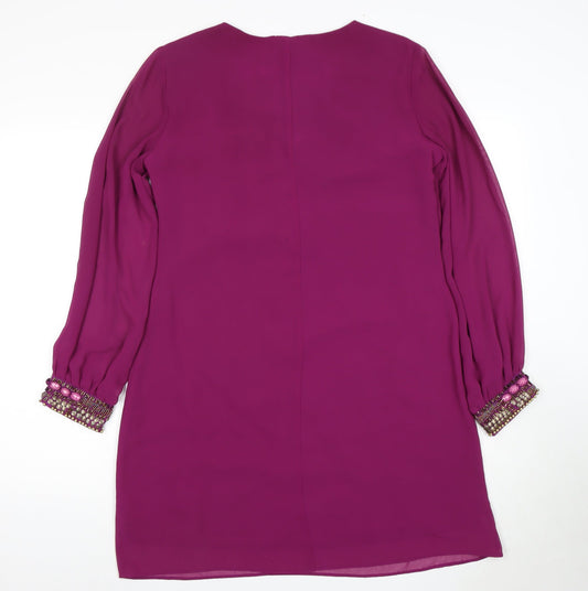 Amphora Women's Purple Long Sleeve Dress Size 12