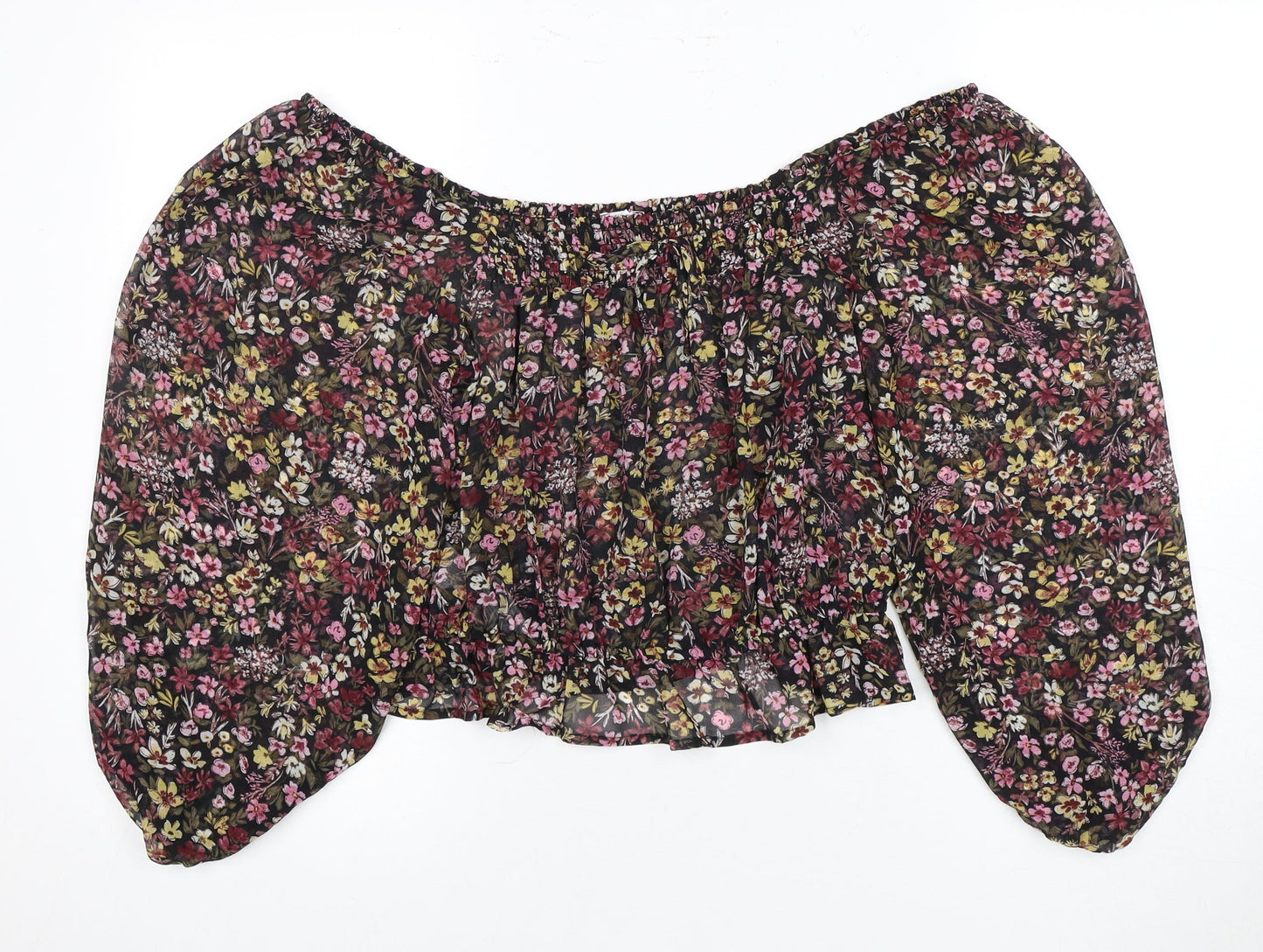 Womens UK Size 8 MNG Multicoloured Basic Blouse