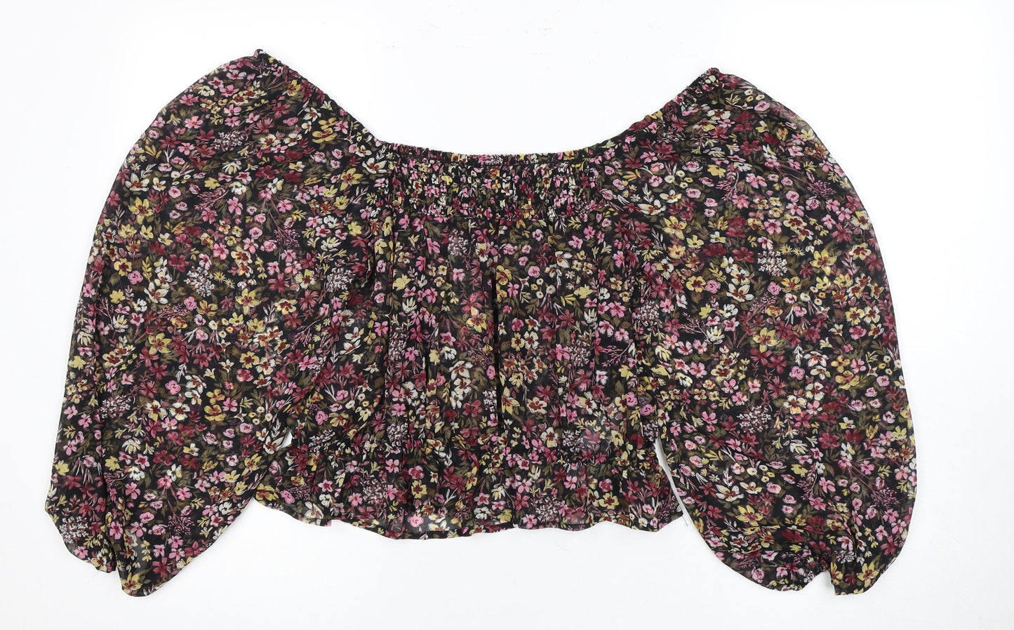 Womens UK Size 8 MNG Multicoloured Basic Blouse
