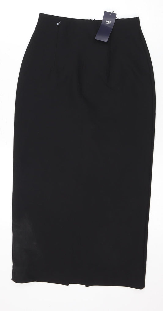 Marks and Spencer Black Knee Length Pencil Skirt
