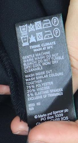 Marks and Spencer Black Knee Length Pencil Skirt