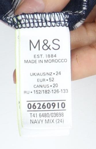 Womens UK Size 24 Marks and Spencer Blue  Tank