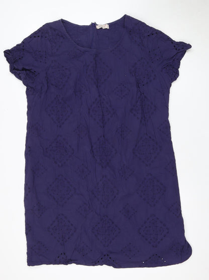 Marks and Spencer Women's Purple Cotton Dress Size 22