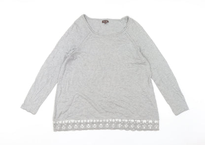 Phase Eight Women's Grey Pullover Jumper Size 14