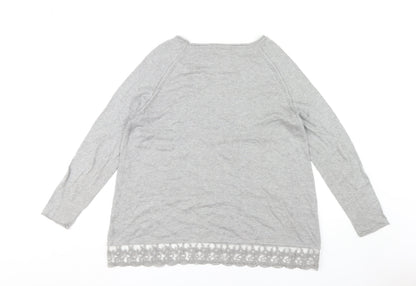 Phase Eight Women's Grey Pullover Jumper Size 14