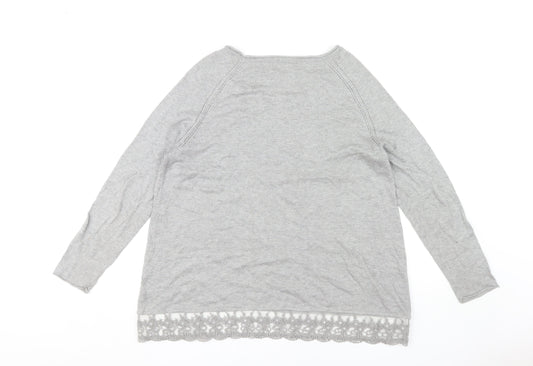 Phase Eight Women's Grey Pullover Jumper Size 14