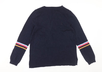 Womens UK Size S Monsoon Blue Pullover Jumper