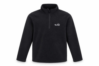 Front view of Peter Storm boys’ black fleece sweatshirt 7-8 years