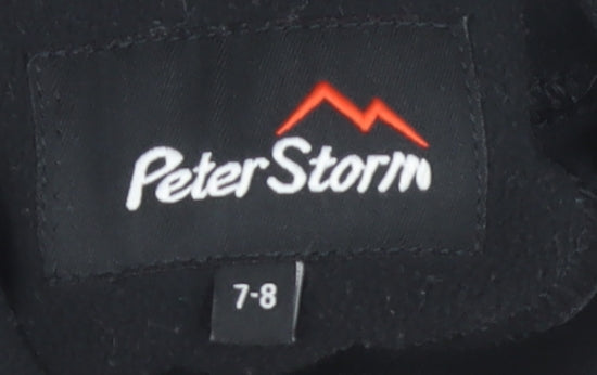 Peter Storm Boys Black Fleece Sweatshirt 7-8 Years