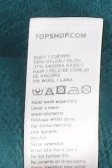 Womens UK Size 10 Topshop Green Pullover Jumper