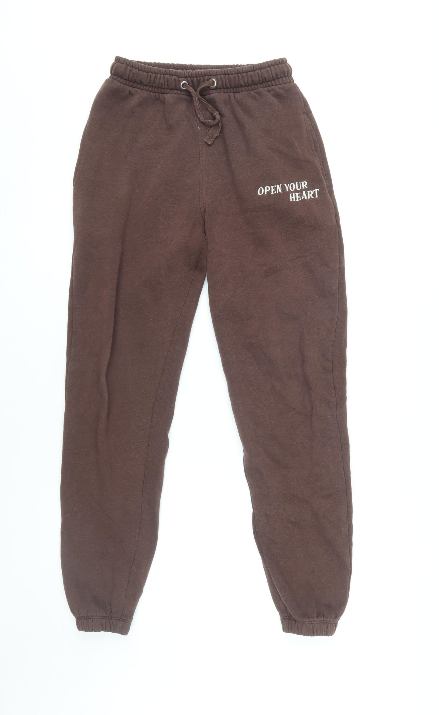 Brown Women's Jogger Trousers - Nobody's Child Size 8