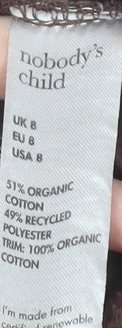 Brown Women's Jogger Trousers - Nobody's Child Size 8