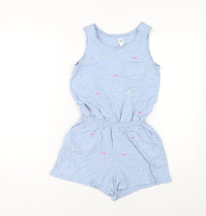 GAP Girls Blue Animal Print XL Playsuit for Casual Spring