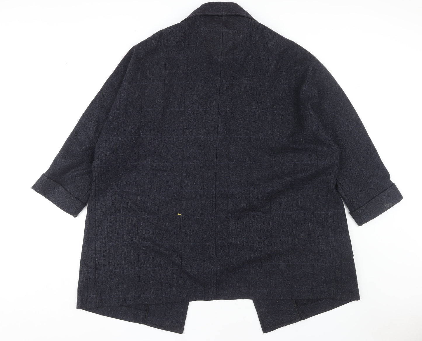 Paul Costelloe Women's Black Check Tweed Coat Size 14