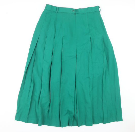 Womens UK Size 14 Viyella Pleated  Skirt