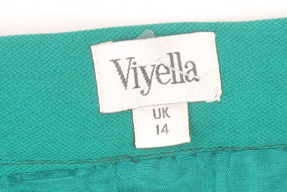 Womens UK Size 14 Viyella Pleated  Skirt
