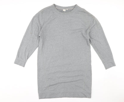 GAP Women's Grey Jumper Dress M 3/4 Sleeve Casual