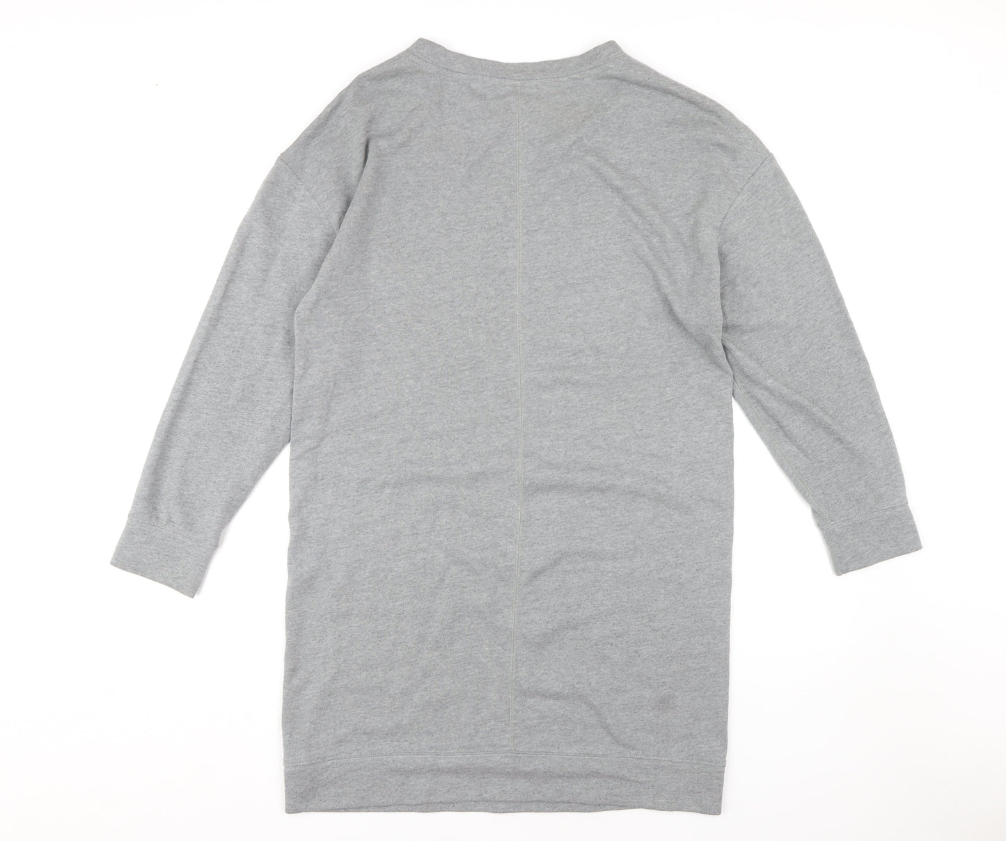 GAP Women's Grey Jumper Dress M 3/4 Sleeve Casual
