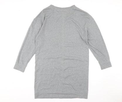GAP Women's Grey Jumper Dress M 3/4 Sleeve Casual