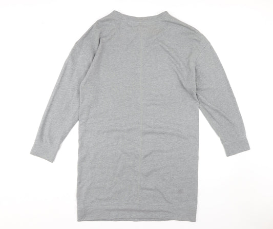 GAP Women's Grey Jumper Dress M 3/4 Sleeve Casual