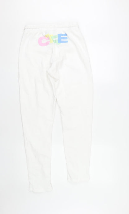 The Couture Club White Jogger Trousers Unisex M