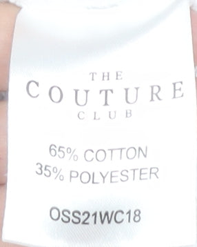 The Couture Club White Jogger Trousers Unisex M