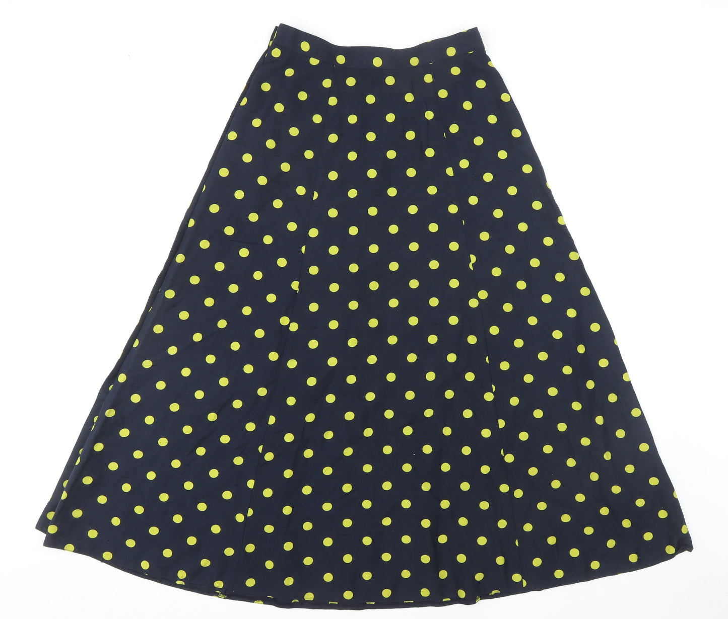 Country Casuals Women's Black Polka Dot Silk A-Line Skirt