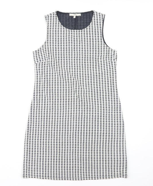 Next Women's Multicoloured Check Shift Dress, Size 10