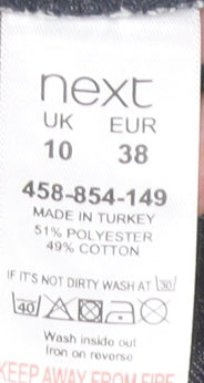 Next Women's Multicoloured Check Shift Dress, Size 10