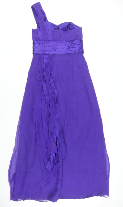Monsoon Women's Purple One Shoulder A-Line Formal Dress