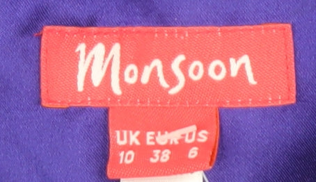 Monsoon Women's Purple One Shoulder A-Line Formal Dress