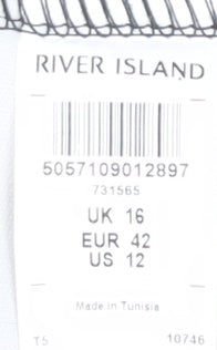 Womens UK Size 16 River Island Straight & Pencil  Skirt