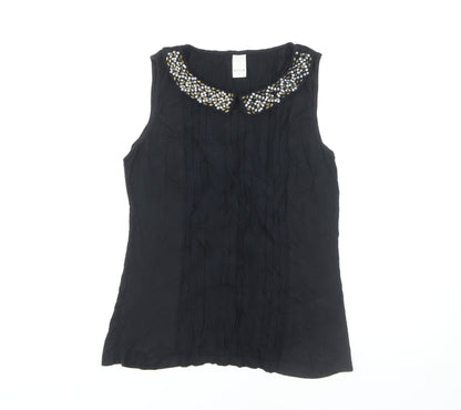 Womens UK Size M VILA Black  Blouse