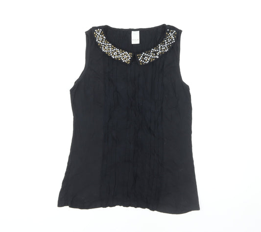 Womens UK Size M VILA Black  Blouse
