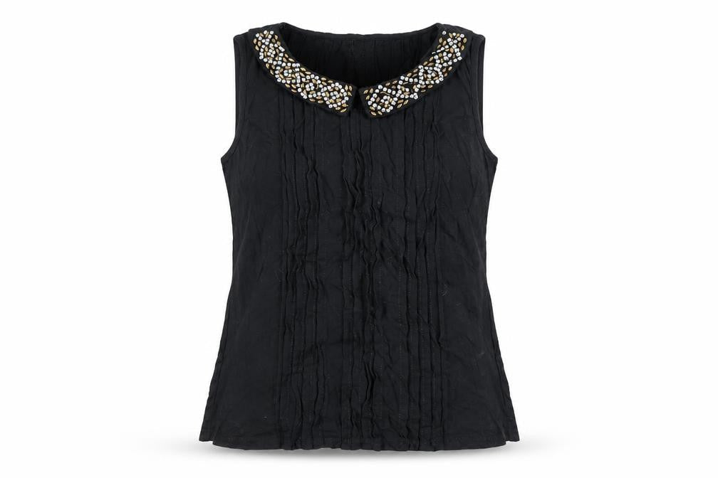 Womens UK Size M VILA Black  Blouse