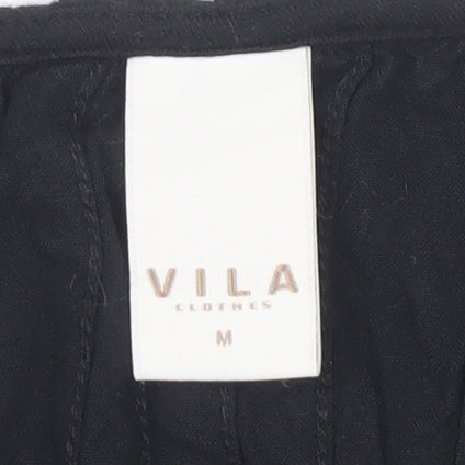 Womens UK Size M VILA Black  Blouse