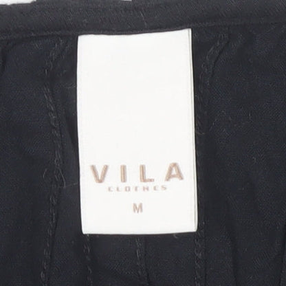 Womens UK Size M VILA Black  Blouse