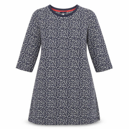 Joules Women's Blue Floral A-Line Dress Size 8