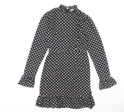 ASOS DESIGN Women's Black Floral Dress Size 8