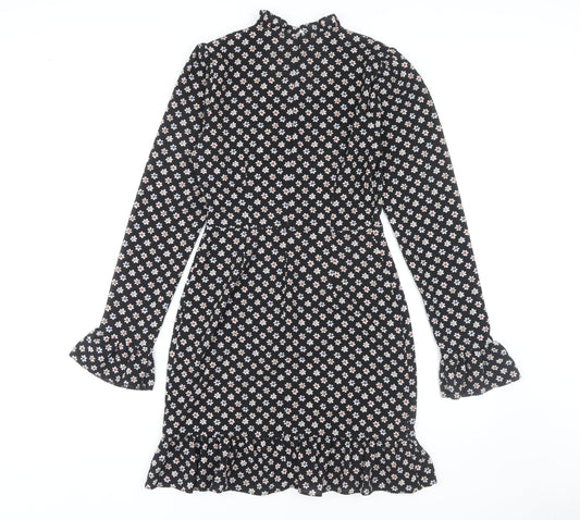 ASOS DESIGN Women's Black Floral Dress Size 8